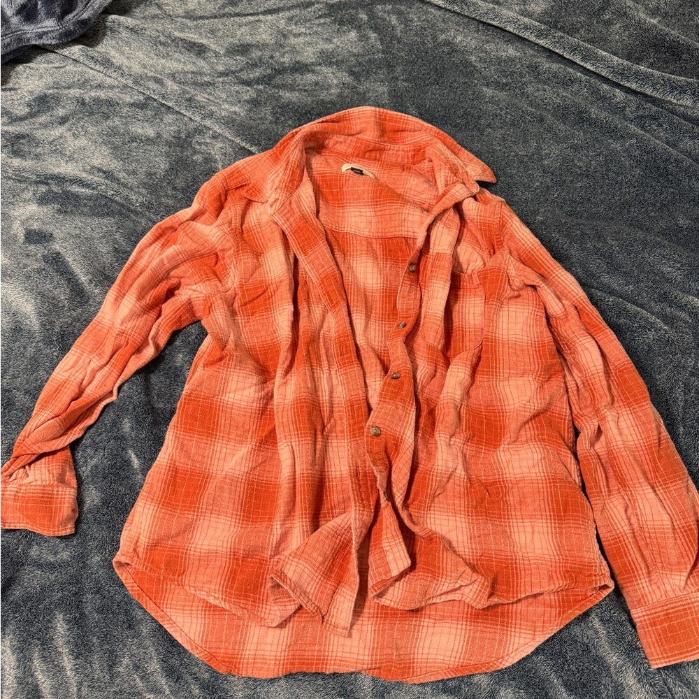 Universal Thread Rust Plaid Shirt